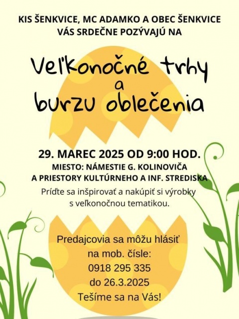 Veľkonočné trhy a burza oblečenia