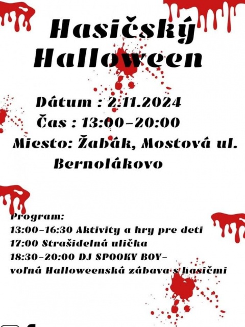 Hasičský Halloween